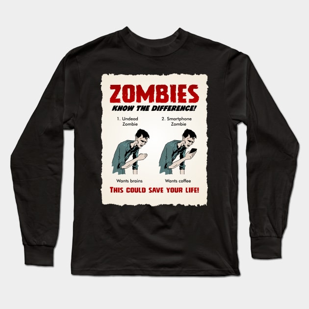 Zombies! Long Sleeve T-Shirt by CheezeDealer